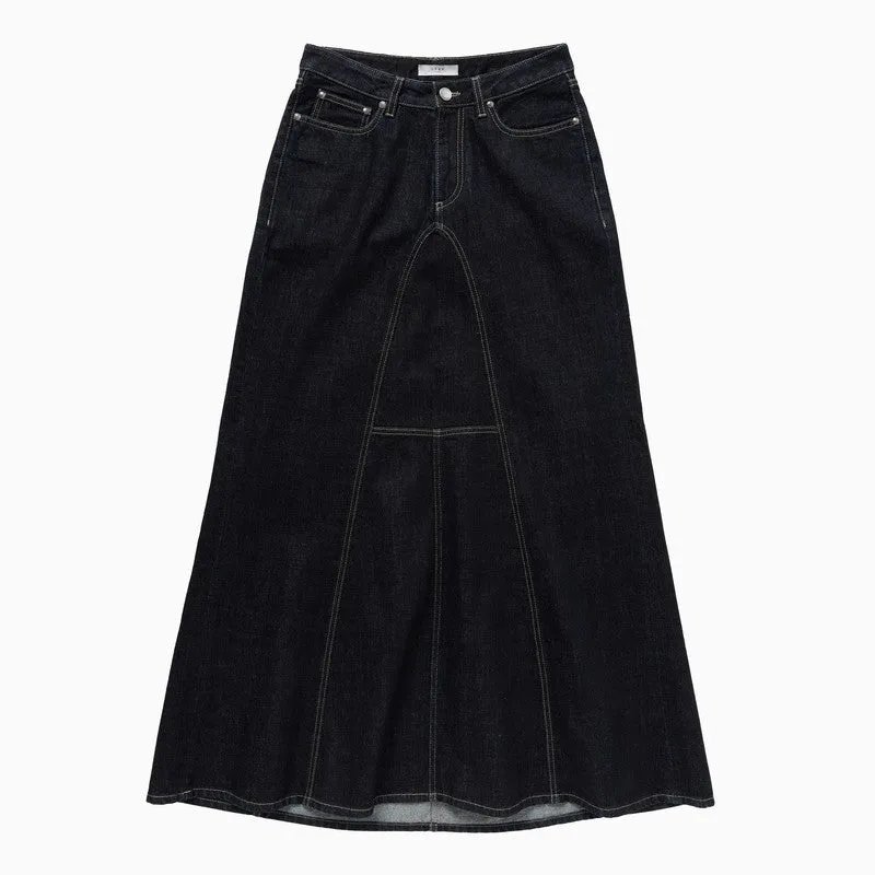 Long Denim Skirt Dark Blue made by 1989 Studio