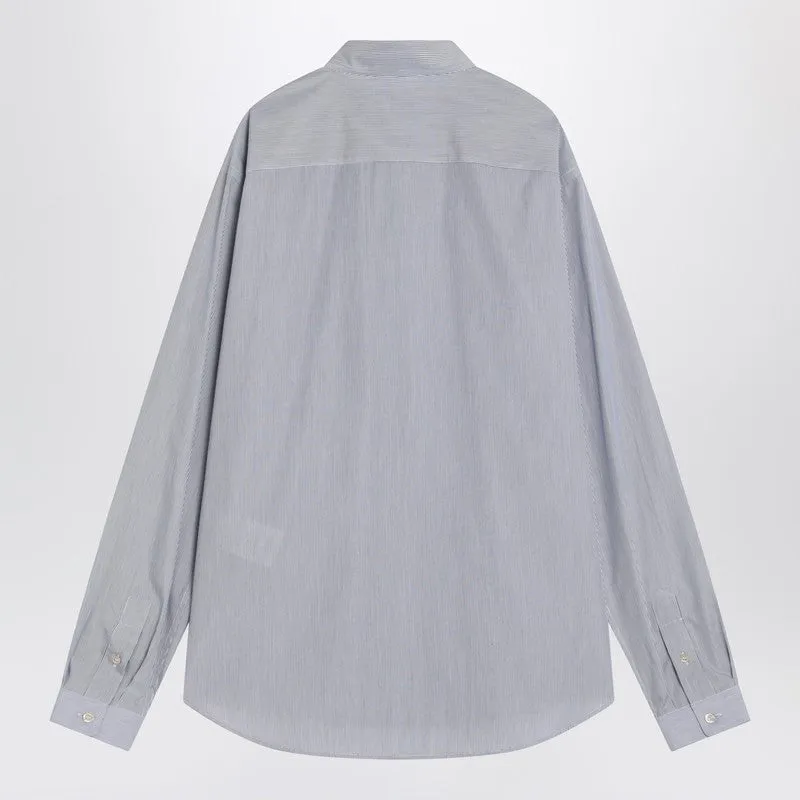 Light Blue Cotton Shirt With Logo sold by Wanan Luxury product image thumbnail 2