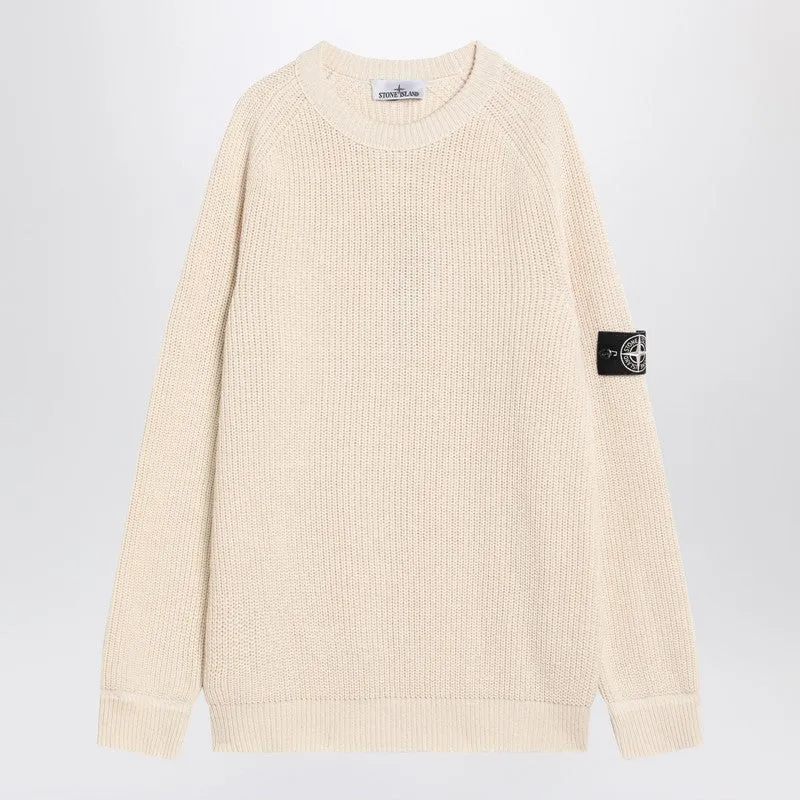 Ivory Cotton Sweater sold by Wanan Luxury