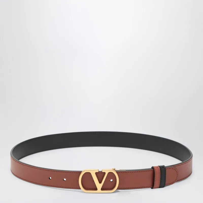Reversible Vlogo Signature Belt Brown/Black sold by Wanan Luxury