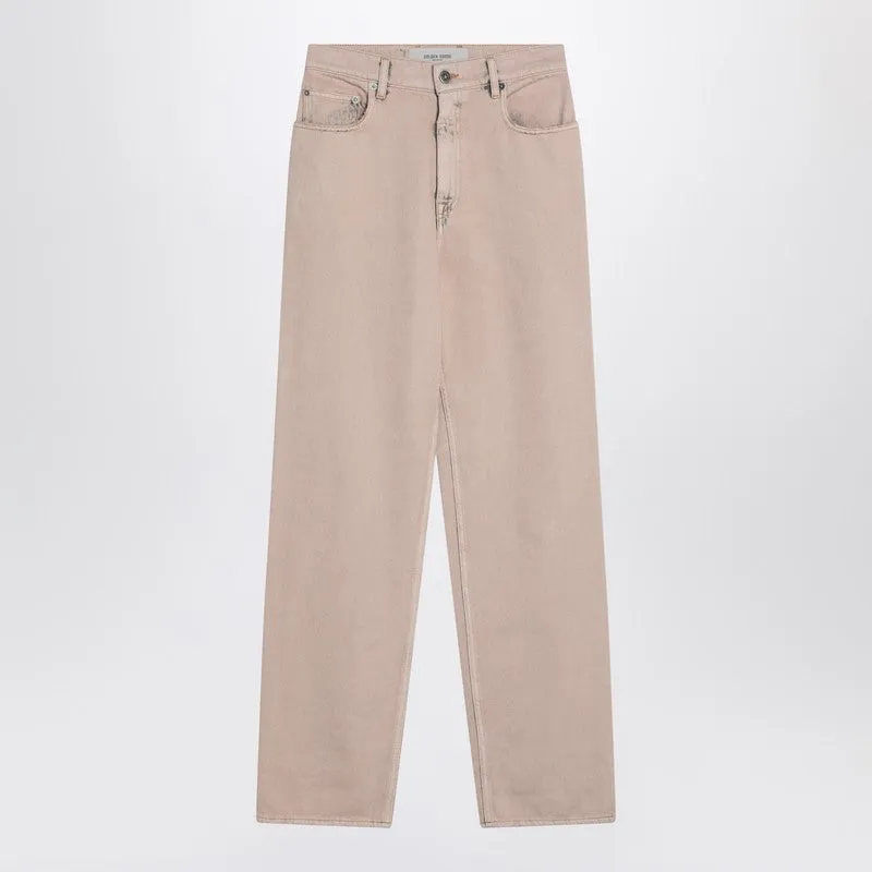 Dyed-Effect Pink Denim Jeans made by Golden Goose