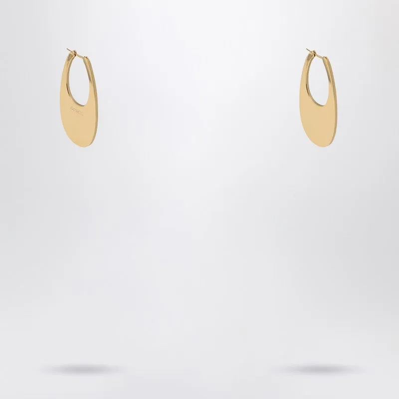 Large Golden Swipe Earrings sold by Wanan Luxury product image thumbnail 2