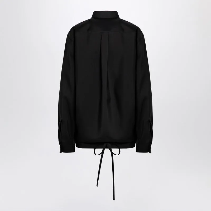 Black Shirt With Drawstring sold by Wanan Luxury product image thumbnail 2