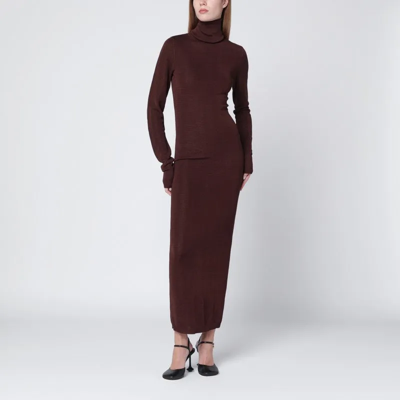 Brown Turtleneck Dress sold by Wanan Luxury