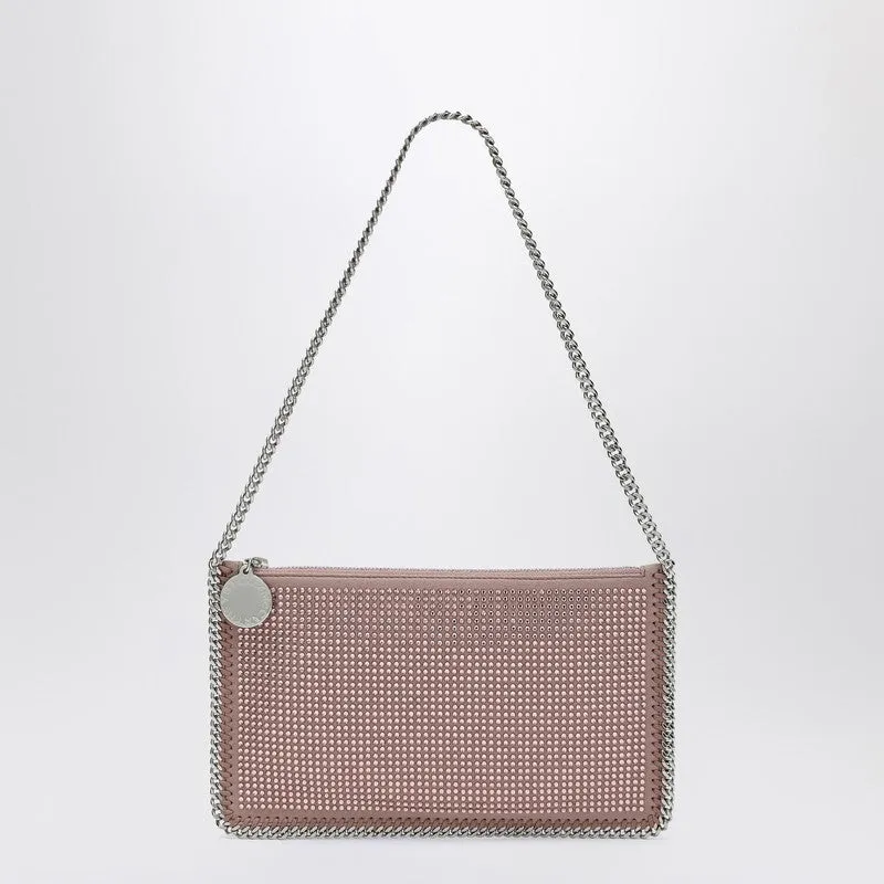 Falabella Pink Clutch Shoulder Bag With Rhinestones sold by Wanan Luxury