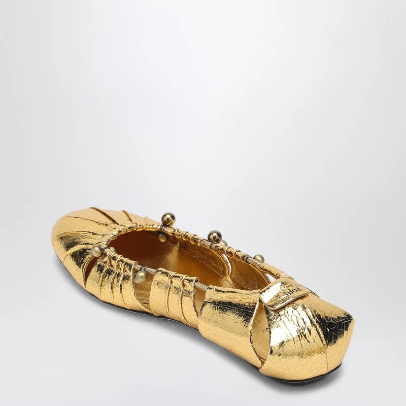 Metallic Gold Ballerina sold by Wanan Luxury product image thumbnail 2