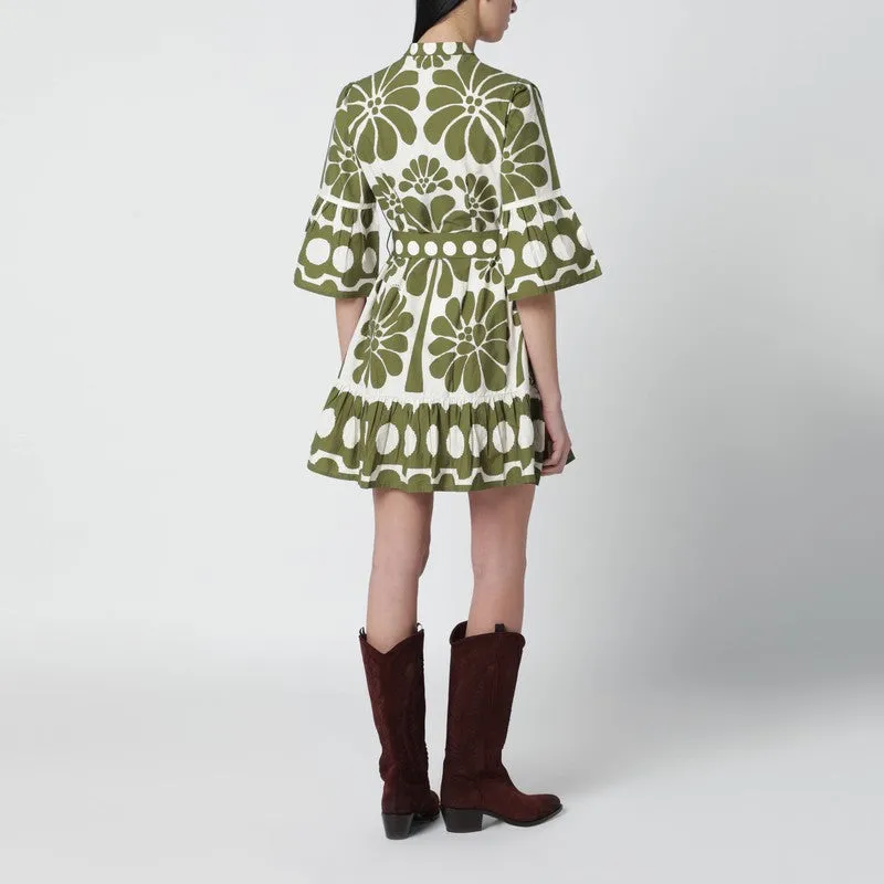 Palermo Mini Dress With Green Print sold by Wanan Luxury product image thumbnail 2