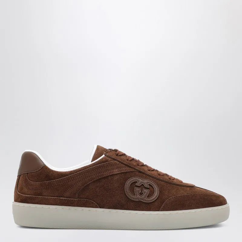 Brown Suede G75 Sneakers made by Gucci