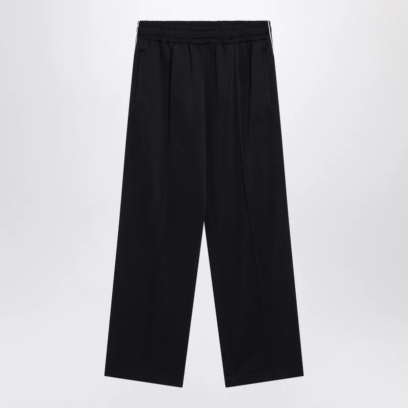 Navy Blue Pants In Technical Jersey sold by Wanan Luxury