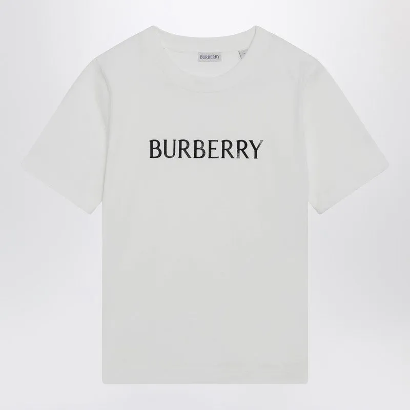 White T-Shirt With Logo Print sold by Wanan Luxury