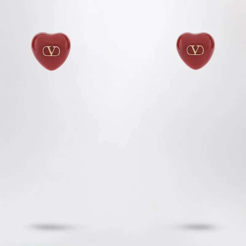Royal Heart Red Earrings sold by Wanan Luxury