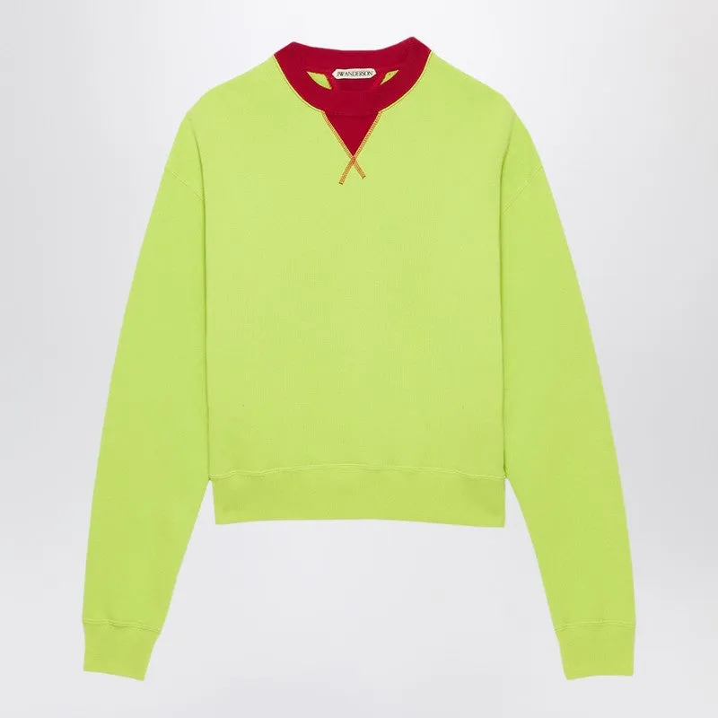 Lime/Red Crewneck Sweatshirt sold by Wanan Luxury