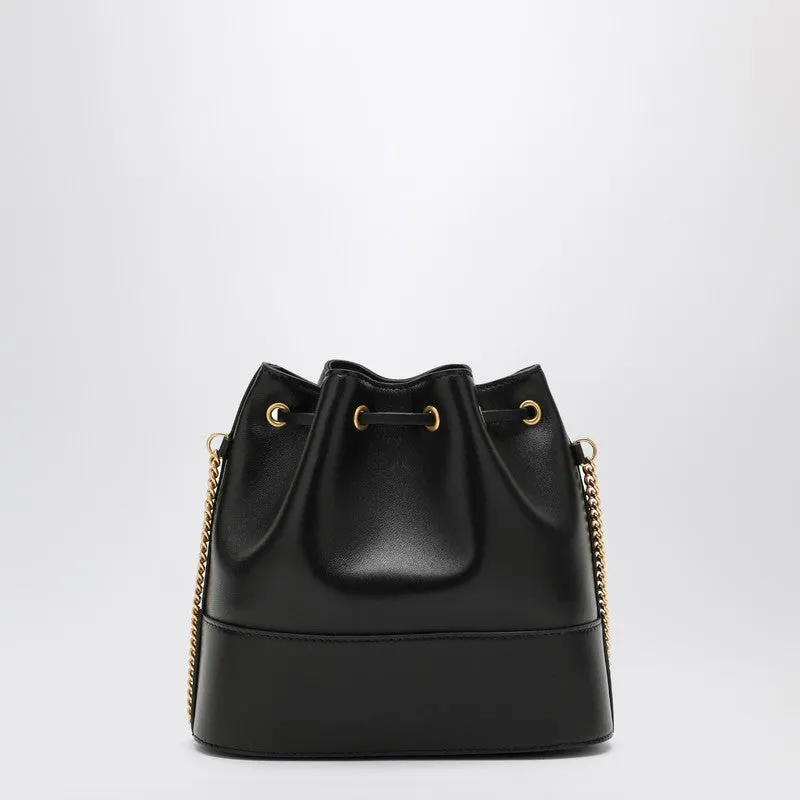 Vlogo Black Leather Bucket Bag sold by Wanan Luxury product image thumbnail 2