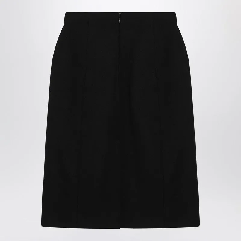 Black Hourglass Midi Skirt sold by Wanan Luxury product image thumbnail 2