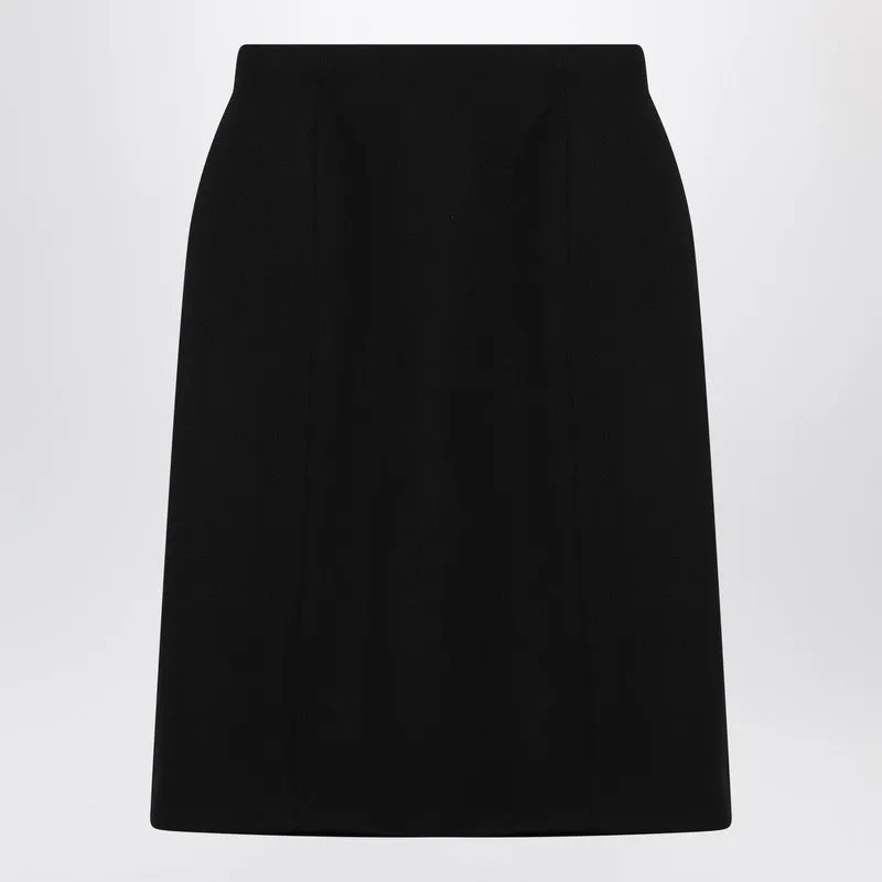 Black Hourglass Midi Skirt sold by Wanan Luxury