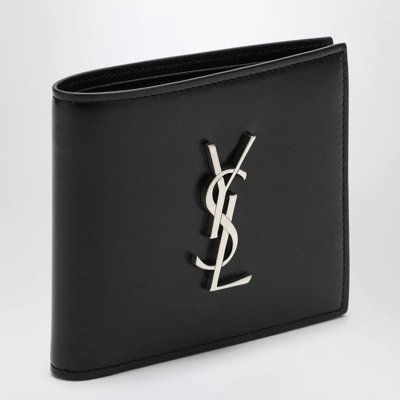 Black Leather Bi-Fold Wallet sold by Wanan Luxury