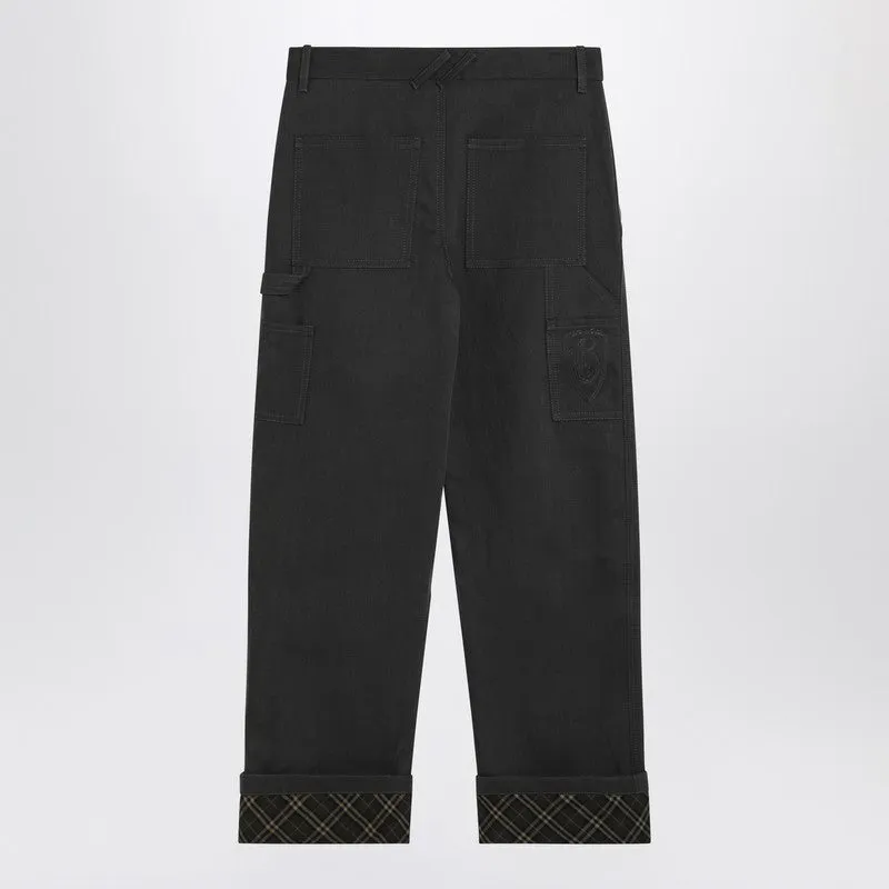 Black Trousers With Check Pattern Lapels sold by Wanan Luxury product image thumbnail 2