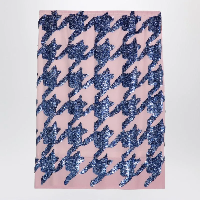 Pink Silk Sequin Skirt made by Dries Van Noten