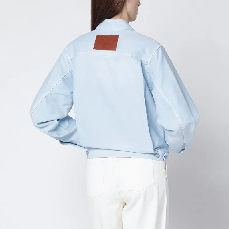 Light Blue Denim Jacket sold by Wanan Luxury product image thumbnail 2