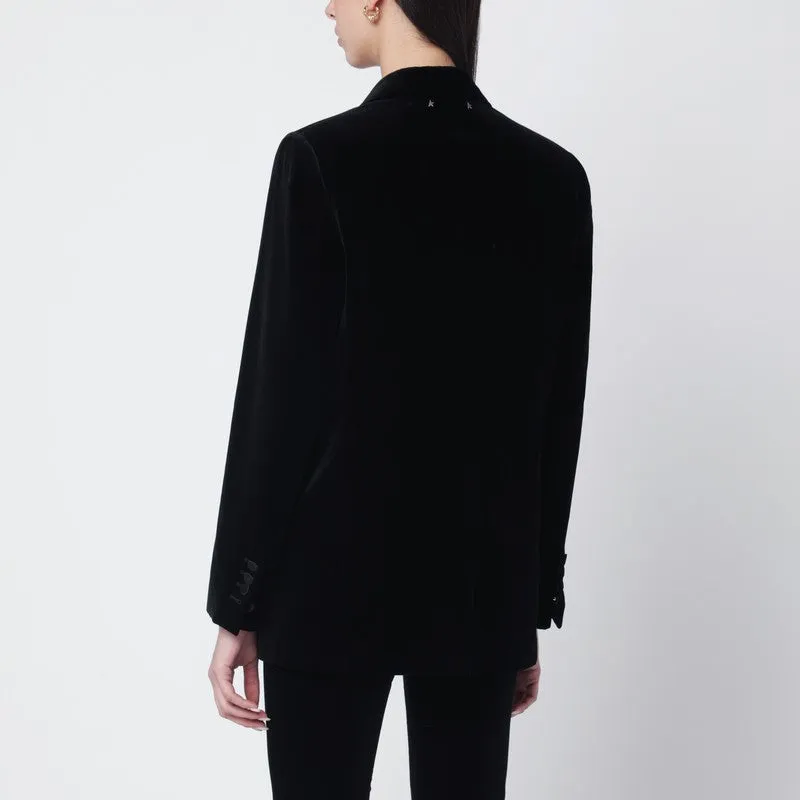 Black Velvet Jacket With Satin Lapels sold by Wanan Luxury product image thumbnail 2