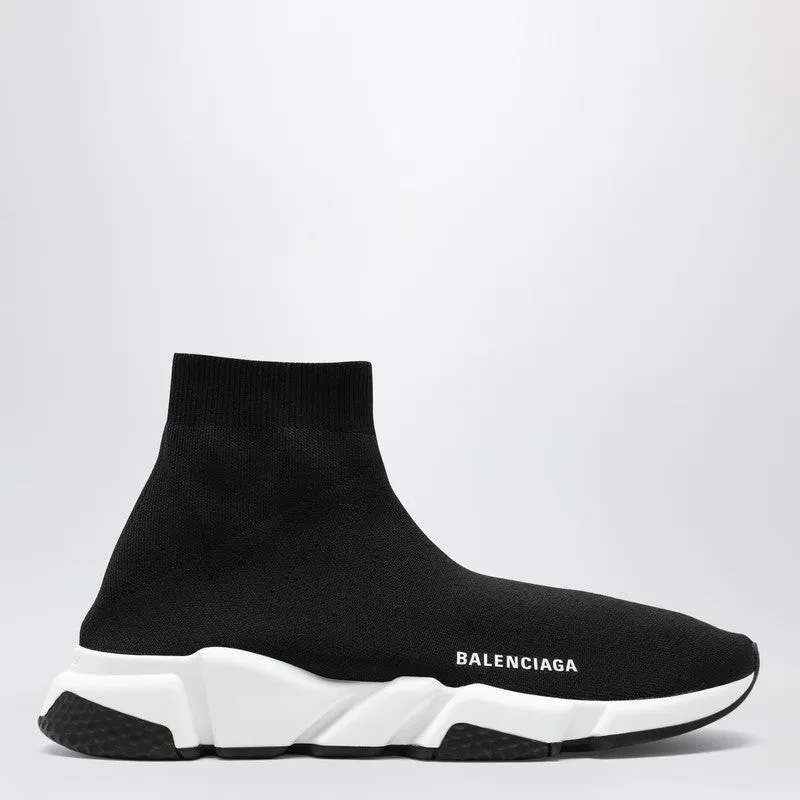 Black Mesh And White Speed Sneakers made by Balenciaga