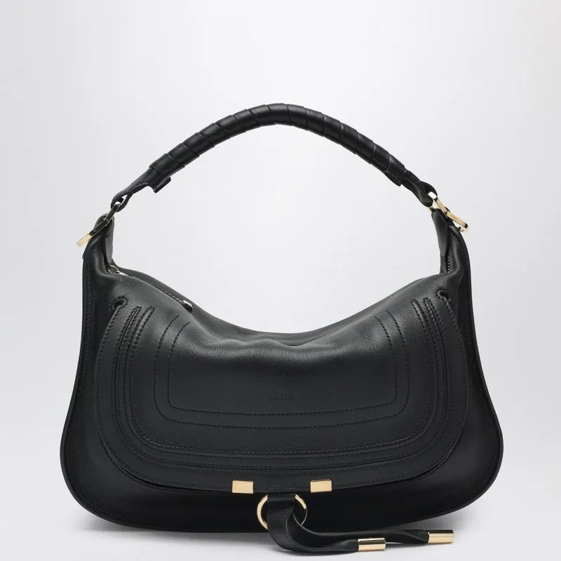 Small Marcie Leather Bag In Black sold by Wanan Luxury