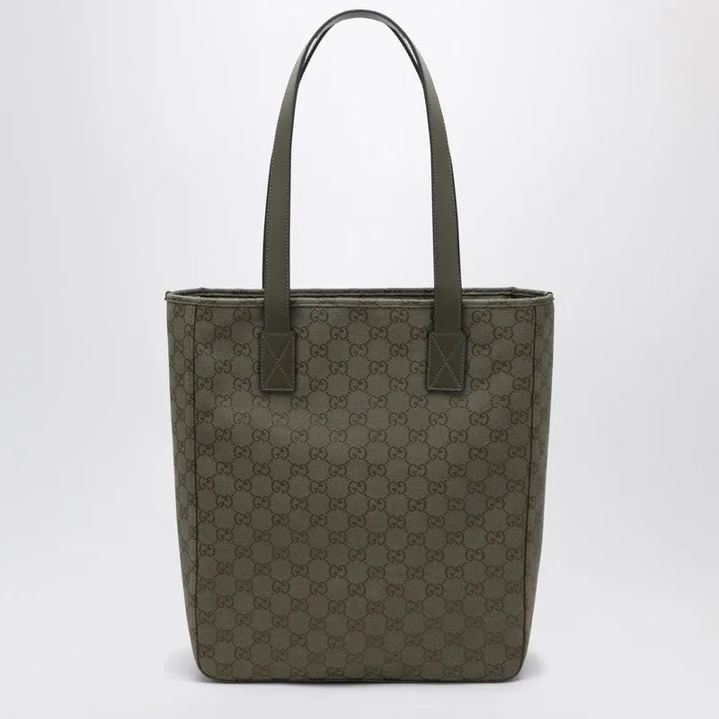 Medium Shopping Bag In Green Gg Fabric sold by Wanan Luxury product image thumbnail 2