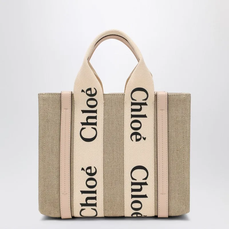 Woody Little Bag In Beige Canvas sold by Wanan Luxury product image thumbnail 2