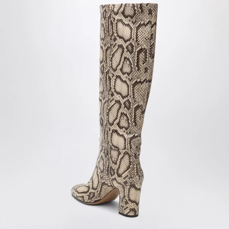 Lavinia Boots In Python-Printed Leather sold by Wanan Luxury product image thumbnail 2