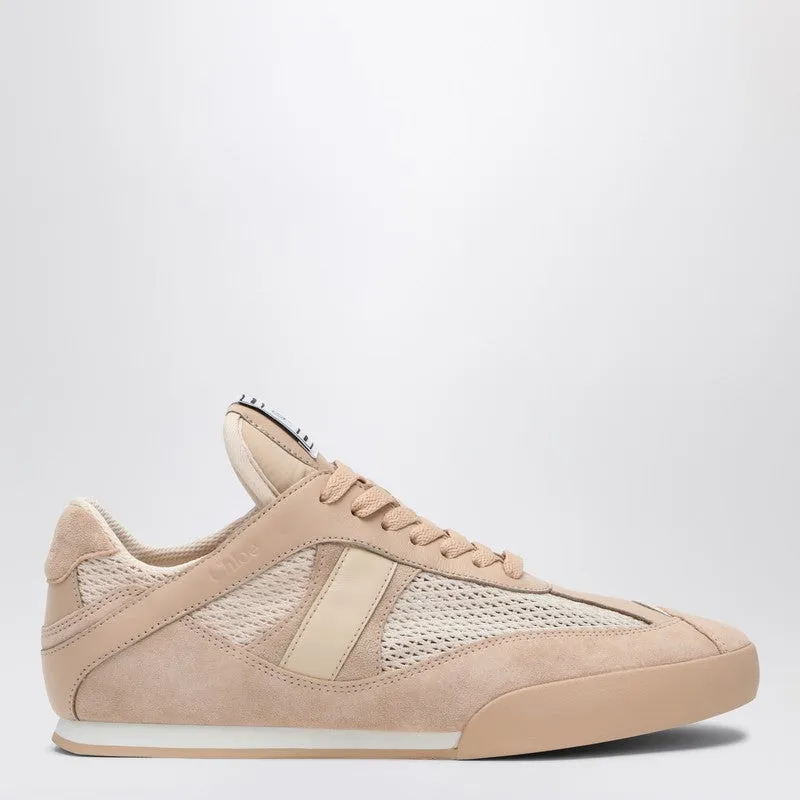 Chloé Kick Peachy Pink Sneaker In Mesh And Leather sold by Wanan Luxury