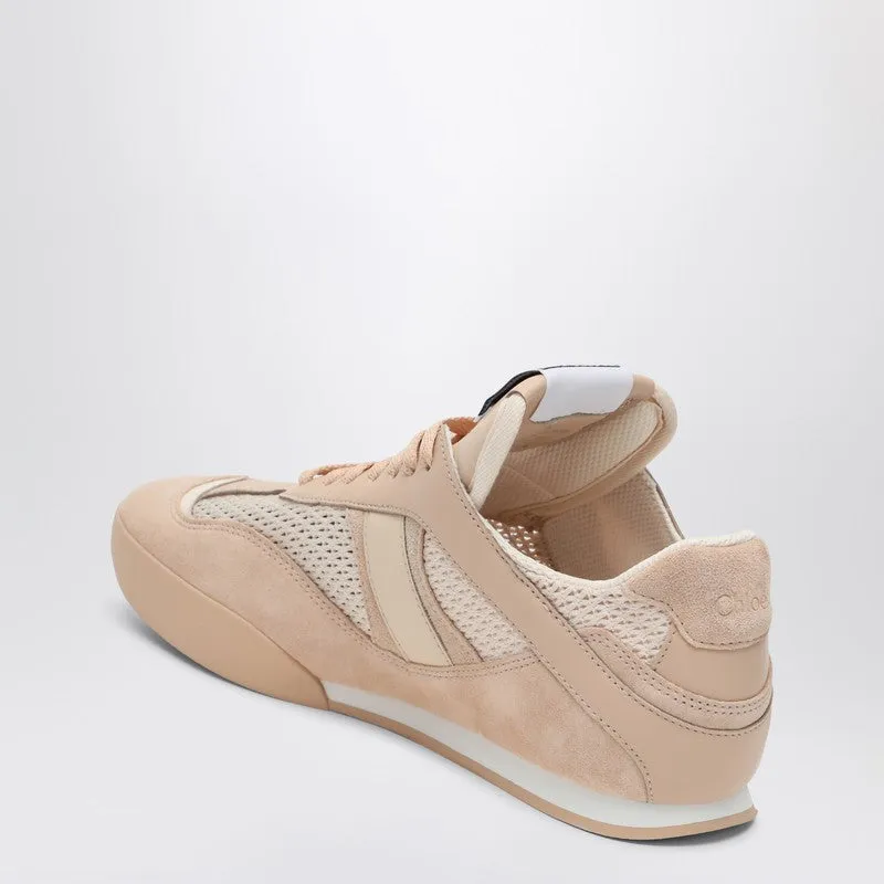 Chloé Kick Peachy Pink Sneaker In Mesh And Leather sold by Wanan Luxury product image thumbnail 2