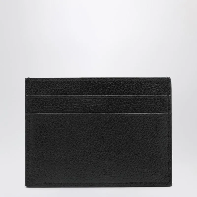 Cash Black Card Holder In Grained Leather sold by Wanan Luxury product image thumbnail 2