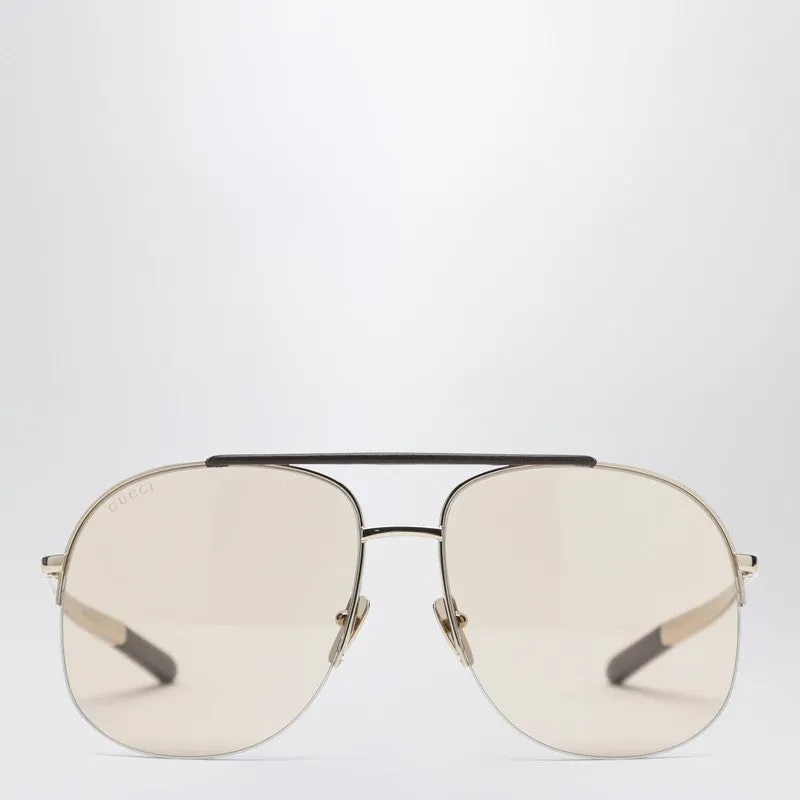 Gold Navigator Sunglasses made by Gucci