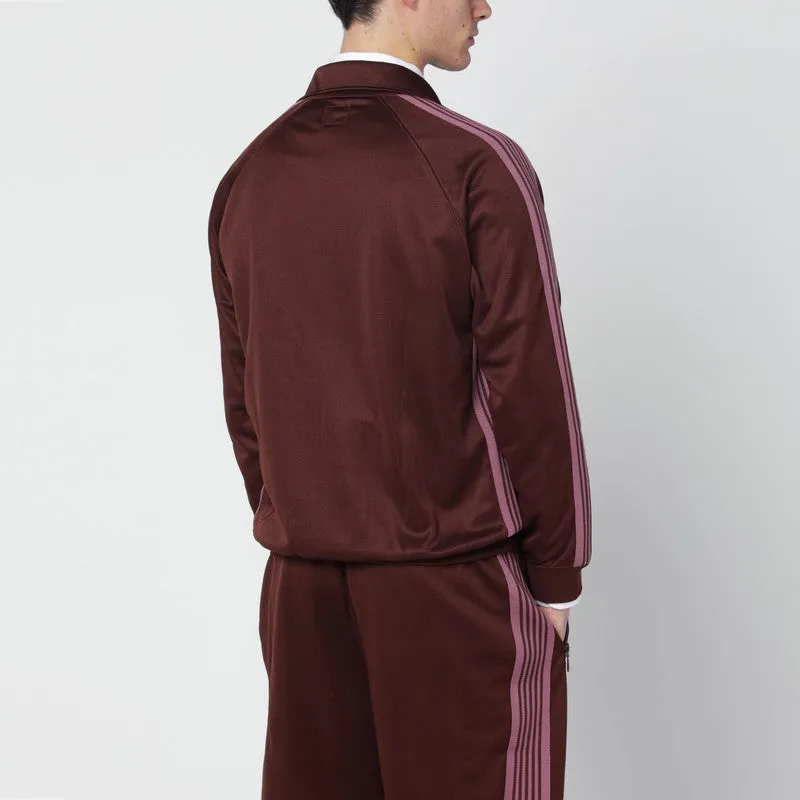 Brown/Antique-Rose Zip Track Jacket sold by Wanan Luxury product image thumbnail 2