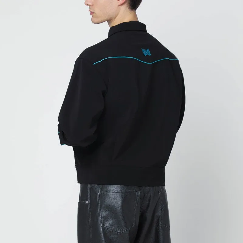 Black Shirt With Light-Blue Embroidery sold by Wanan Luxury product image thumbnail 2
