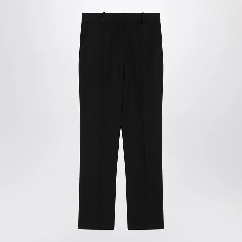 Black Trousers In Cotton Blend sold by Wanan Luxury