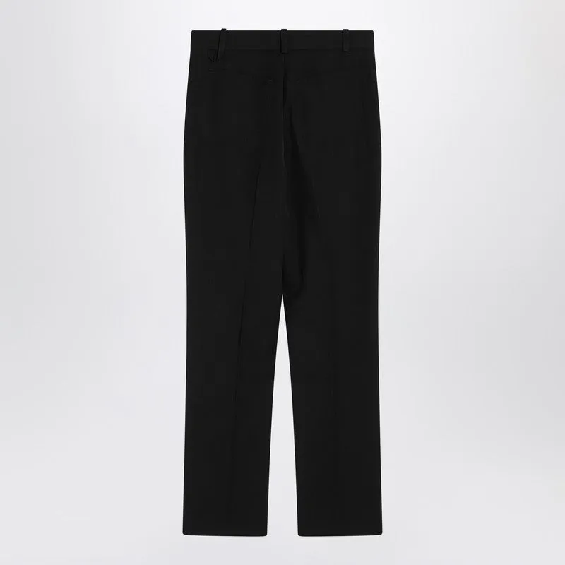 Black Trousers In Cotton Blend sold by Wanan Luxury product image thumbnail 2