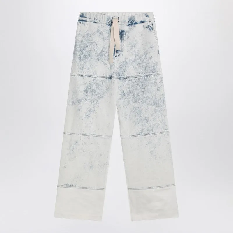 Light Blue Jeans With Drawstring sold by Wanan Luxury