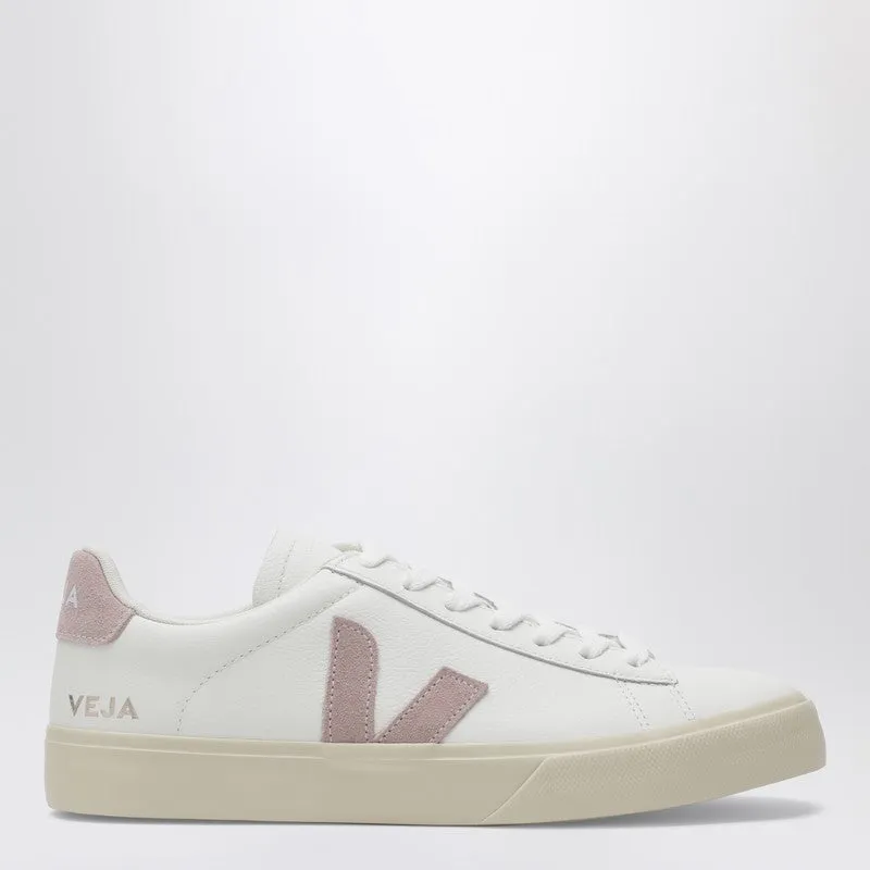 Campo Sneakers In White And Pink Leather made by Veja