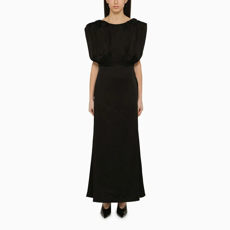 Long Dress With Black Ruffles sold by Wanan Luxury