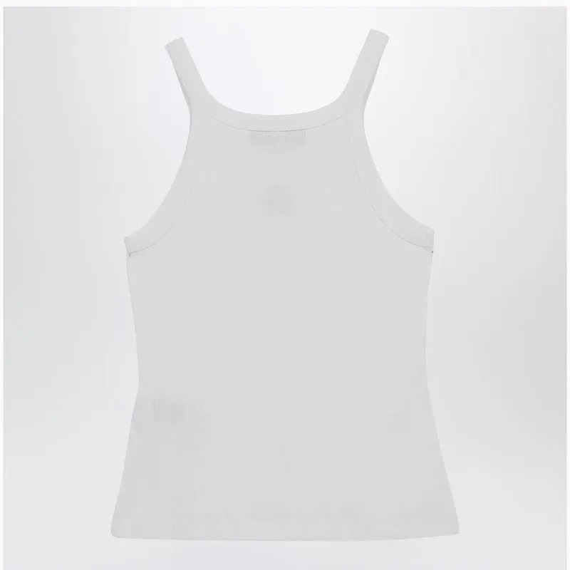 White Tank Top With Logo sold by Wanan Luxury product image thumbnail 2