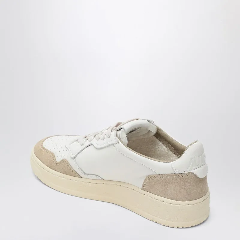 Medalist Low Sneakers In White Leather And Beige Suede sold by Wanan Luxury product image thumbnail 2