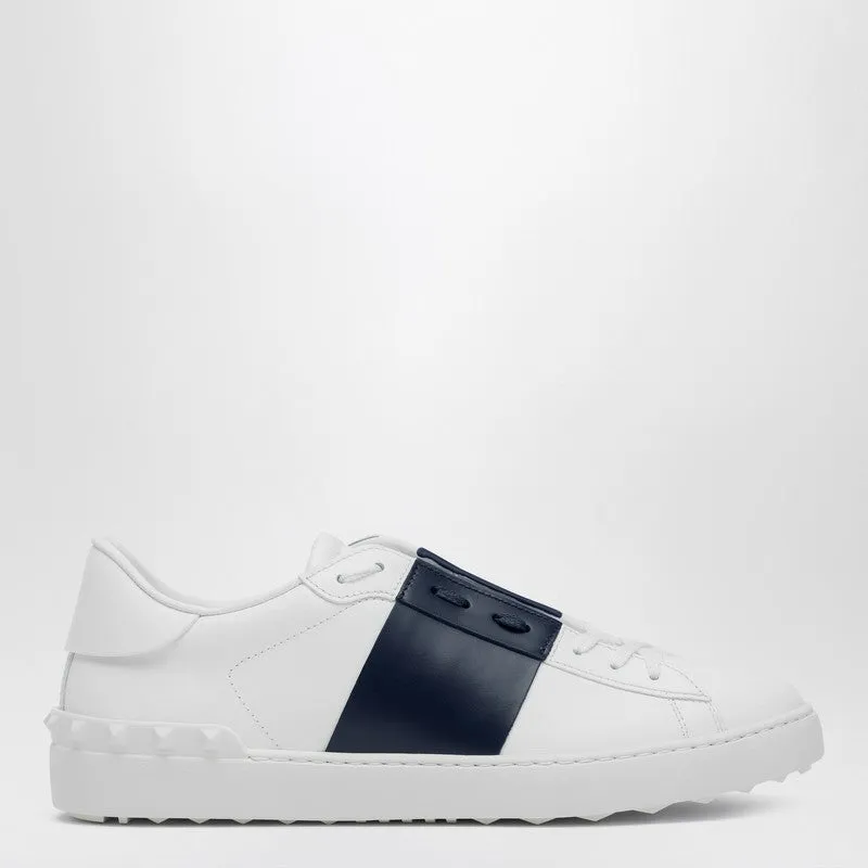 White/Dark Blue Open Sneaker sold by Wanan Luxury