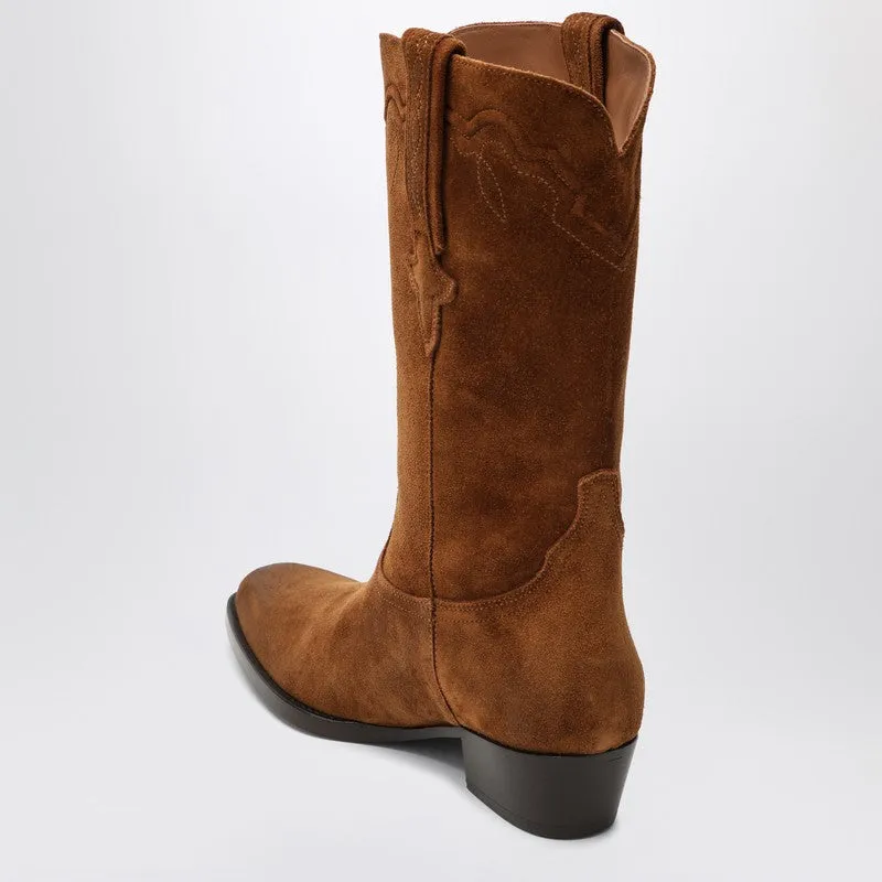 Hilda Boots In Cognac Suede sold by Wanan Luxury product image thumbnail 2