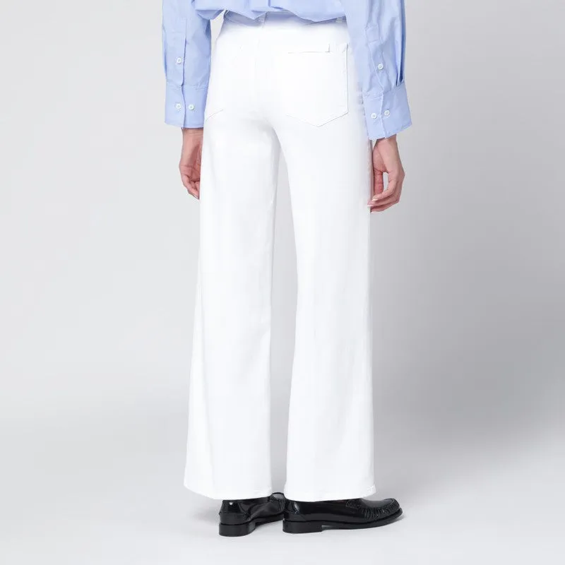 White Slim Palazzo Jeans sold by Wanan Luxury product image thumbnail 2