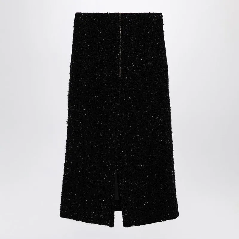 Black Tweed Midi Skirt sold by Wanan Luxury product image thumbnail 2