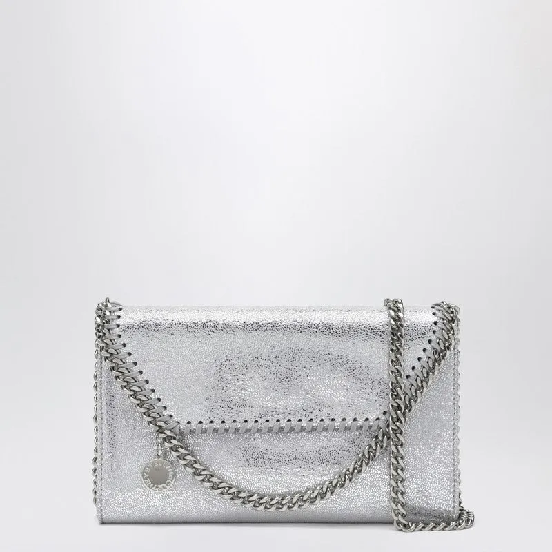 Falabella Silver Crossbody Wallet Bag sold by Wanan Luxury