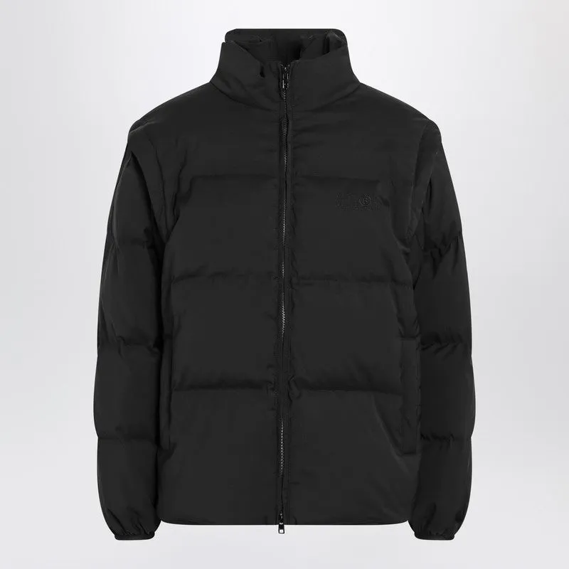 Transformable Padded Black Jacket made by Maison Margiela