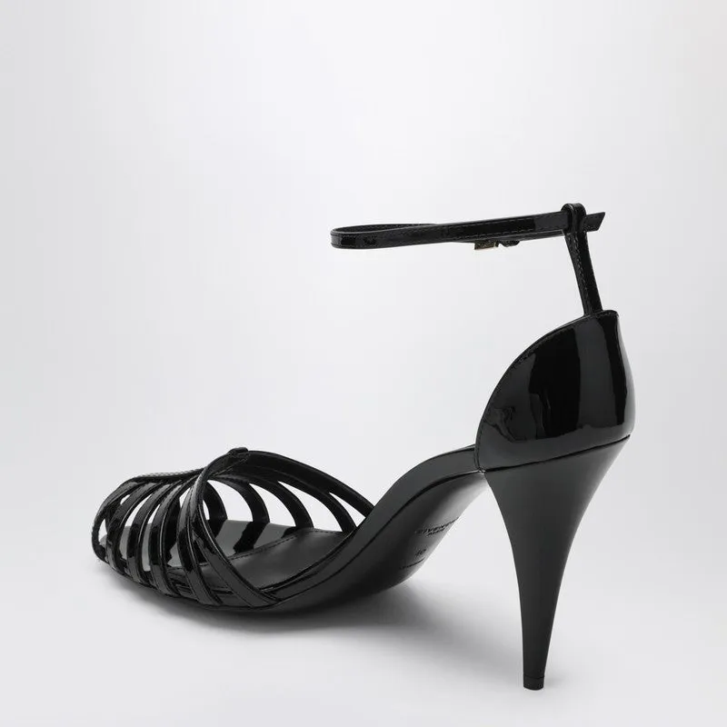 Patent Leather Cage Heeled Sandals sold by Wanan Luxury product image thumbnail 2
