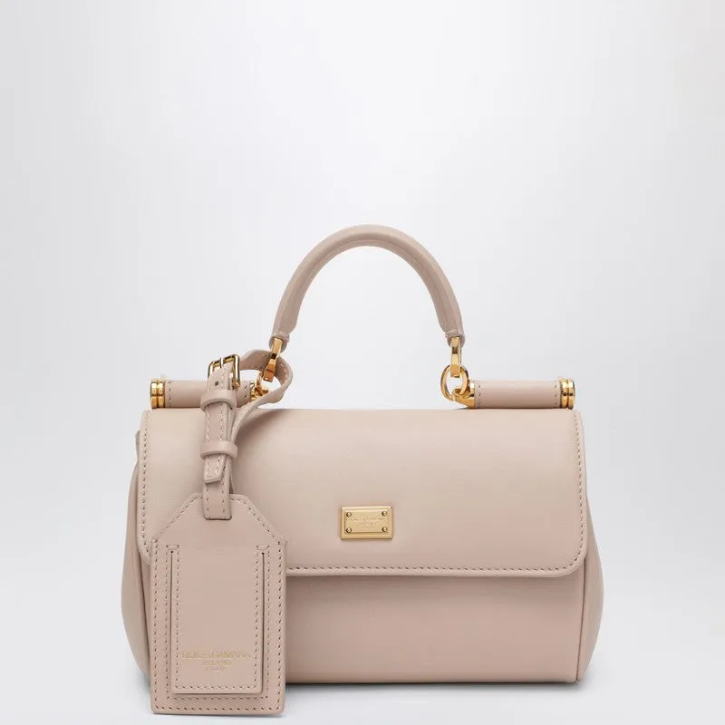 Small My Sicily Handbag In Light Pink Leather sold by Wanan Luxury